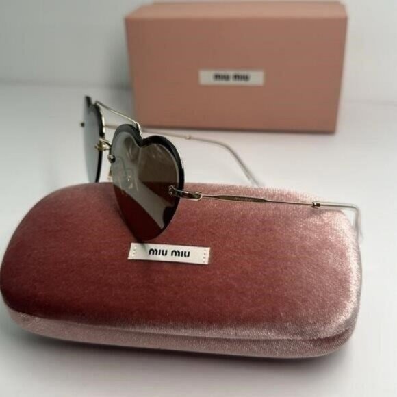 New - Miu Miu™ Core Collection MU 62US ZVN1C0 58 - Pale Gold - Picture 6 of 14